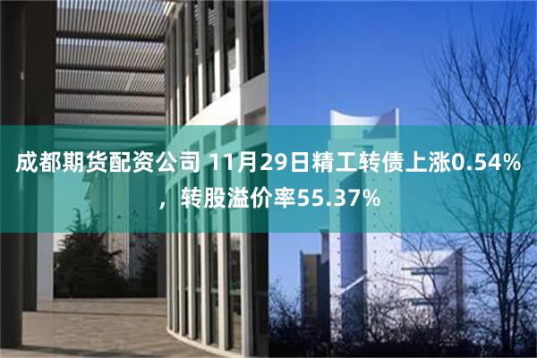 成都期货配资公司 11月29日精工转债上涨0.54%，转股溢价率55.37%