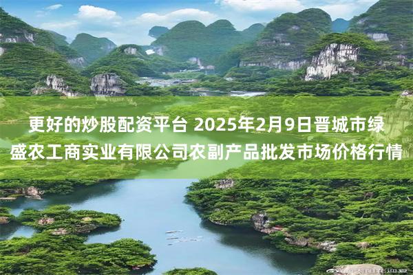 更好的炒股配资平台 2025年2月9日晋城市绿盛农工商实业有限公司农副产品批发市场价格行情