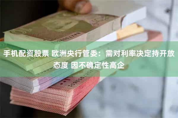 手机配资股票 欧洲央行管委：需对利率决定持开放态度 因不确定性高企